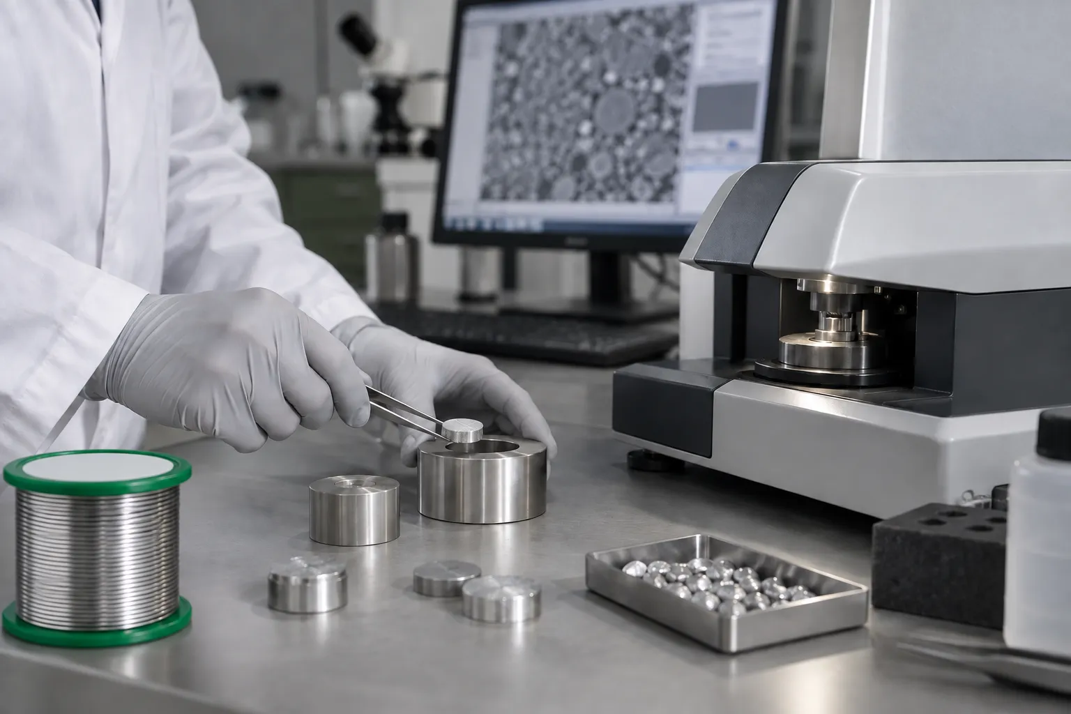 Laboratoire de contrôle qualité des alliages